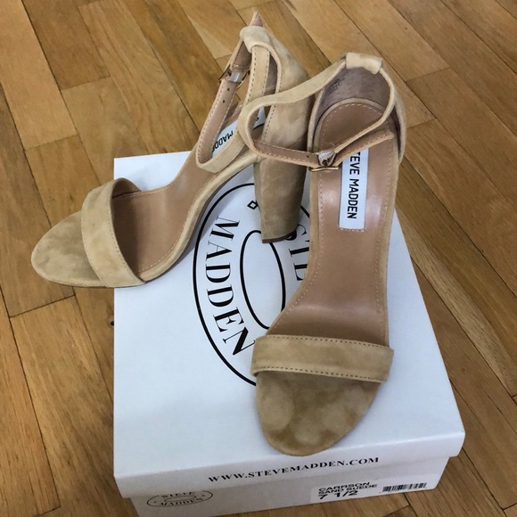 Steve Madden Shoes - Steve Madden Carson sand suede heel sandal